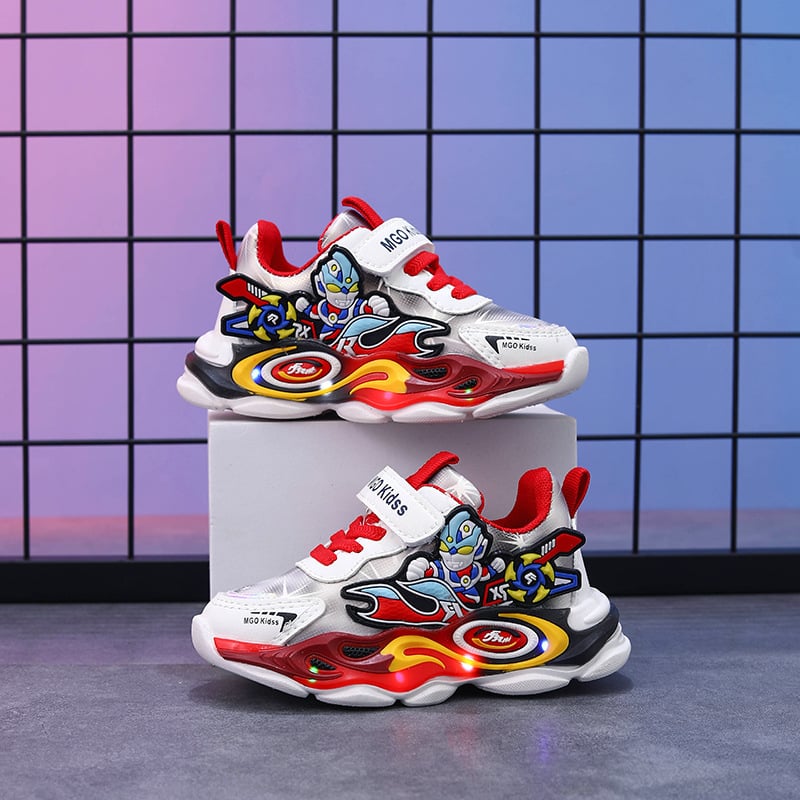 2025 Új stílusú, világító gyermek sportcipők, fiúcipők, világító cipők, kisgyermek cipők, 3D sztereoszkopikus