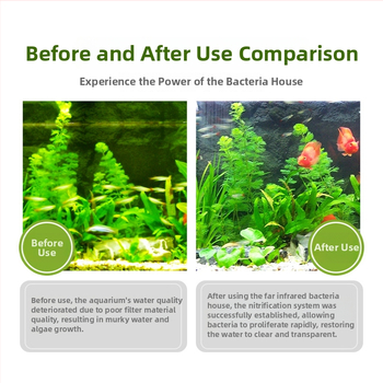 Natūralios keramikos filtravimo medžiaga akvariumui – nitrifikacinių bakterijų stulpelis, kvadrato formos, tinkama žuvų ir vėžlių akvariumams, 0.5 kg