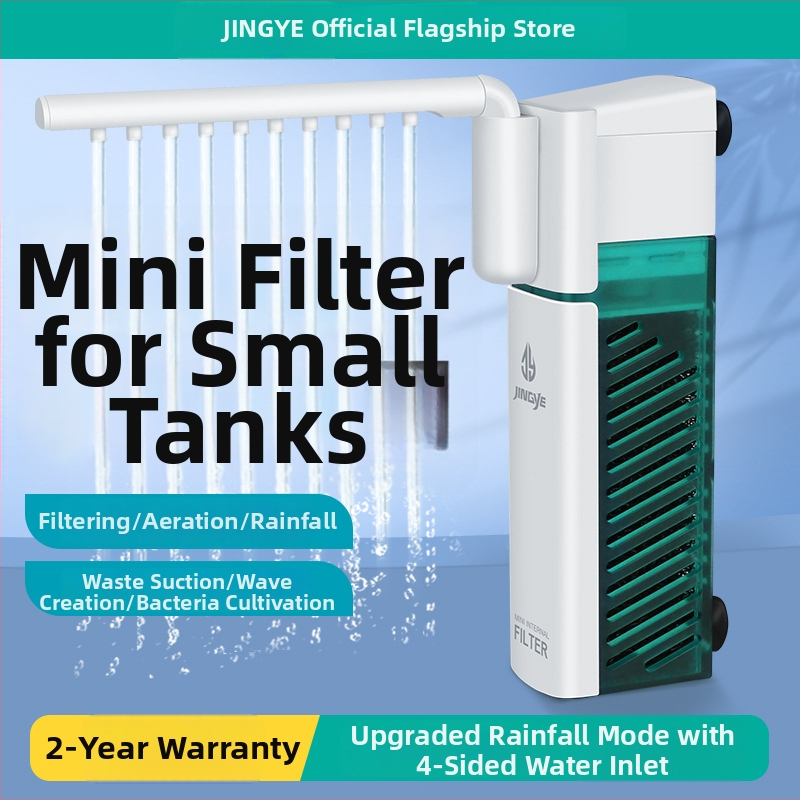 Akvariumo filtro siurblys: kompaktiškas daugiafunkcinis filtras su įmontuotu cirkuliacijos siurbliu, bangų formavimas deguonies tiekimui ir potinkinis lietaus dušas mažiems talpoms • Medžiaga: plastikas • Prekės ženklas: Kyung ye • Svoris: 173 g