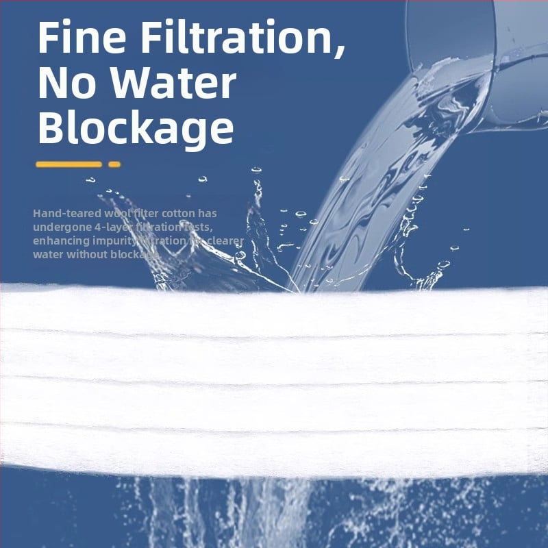 Akvaariumi PP puuvillafiltri – mitmekihiline, ei takista veevoolu, filtrikasti jaoks, 1 tükk