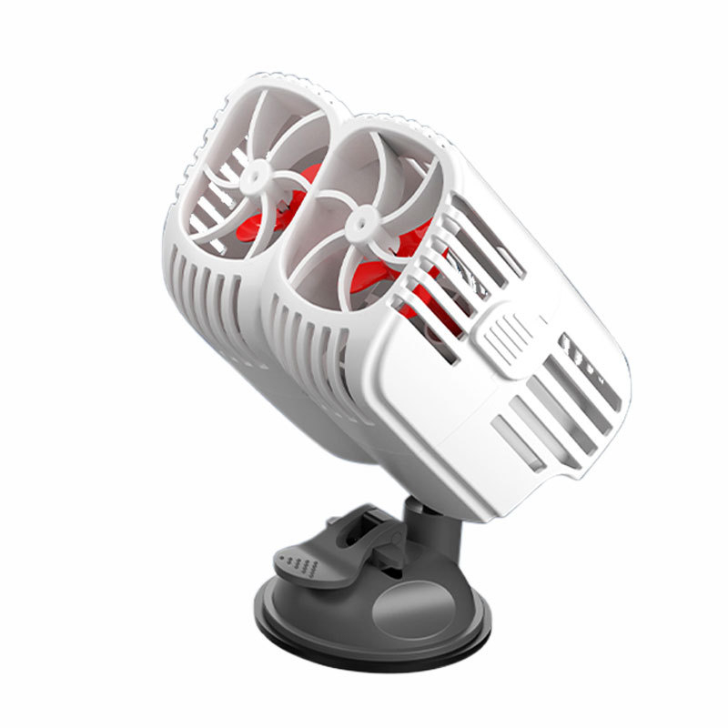 Dviejų galvų bangų siurblys akvariumui, 360° tylus srautas, su siurbtukais