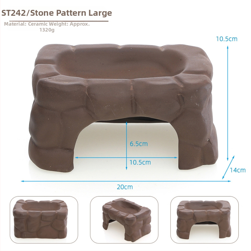 Keraminė vėžlio dekoratyvinė skulptūra, Fish Family prekinis ženklas, namų dekorui