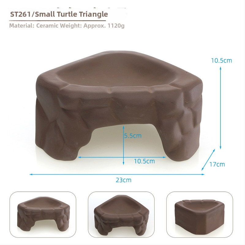 Keraminė vėžlio dekoratyvinė skulptūra, Fish Family prekinis ženklas, namų dekorui