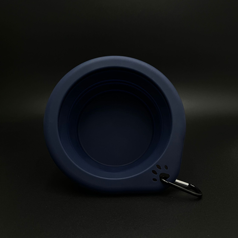 Κυκλική πτυσσόμενη σιλικόνης μπολ για κατοικίδια, εξωτερική φορητή για σίτιση και πόσιμο, μπολ για γάτες και σκύλους