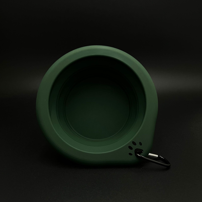 Κυκλική πτυσσόμενη σιλικόνης μπολ για κατοικίδια, εξωτερική φορητή για σίτιση και πόσιμο, μπολ για γάτες και σκύλους