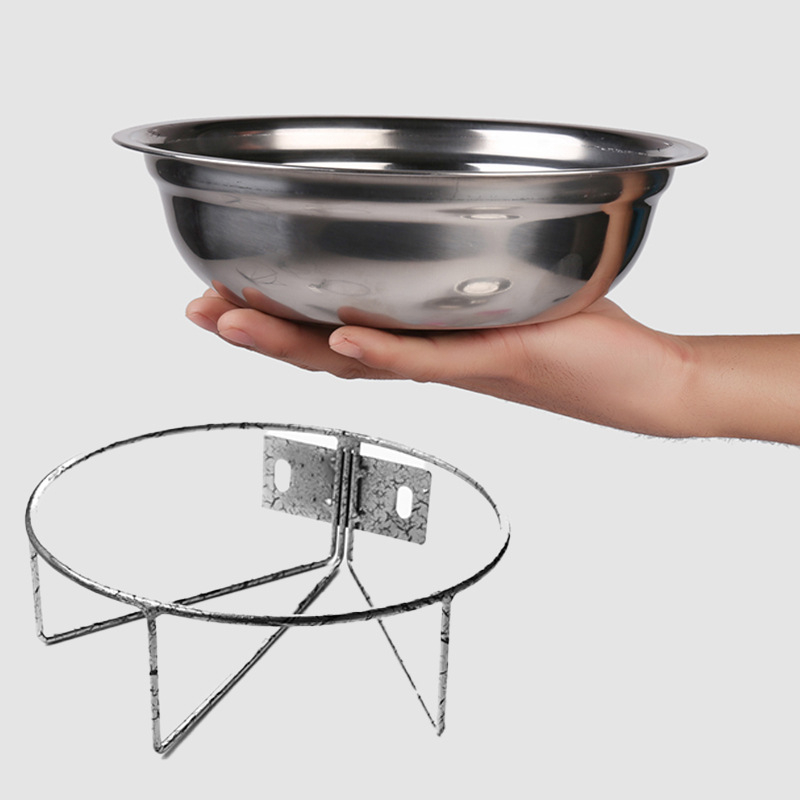 Ταΐστία κατοικίδιων από ανοξείδωτο ατσάλι για σκύλους και γάτες, ανθεκτική, αντιολισθητική, κρεμαστή σχεδίαση — Love Pet Tribe