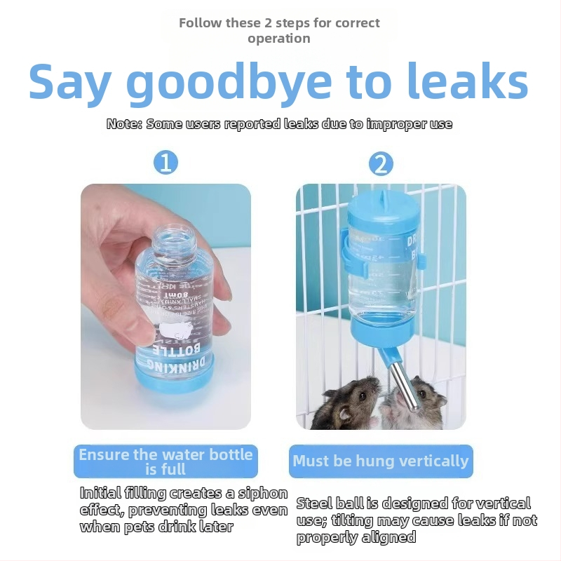 Plastikust veepudel väikeste lemmikloomade jaoks — Hangge, mitteimporditud, sobib akvaariumitele