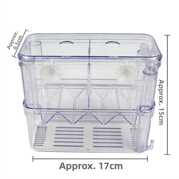 Кутия за развъждане за изолирането на малки риби, с изолационна мрежова система, прозрачен пластмасов корпус, марка Chi Yiheng