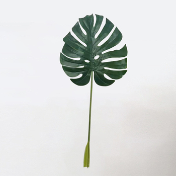 Plastične Ins-stil ukrasi za dnevni boravak, umjetni listovi Monstere s dugim stabljikama, sorta Turtle Back
