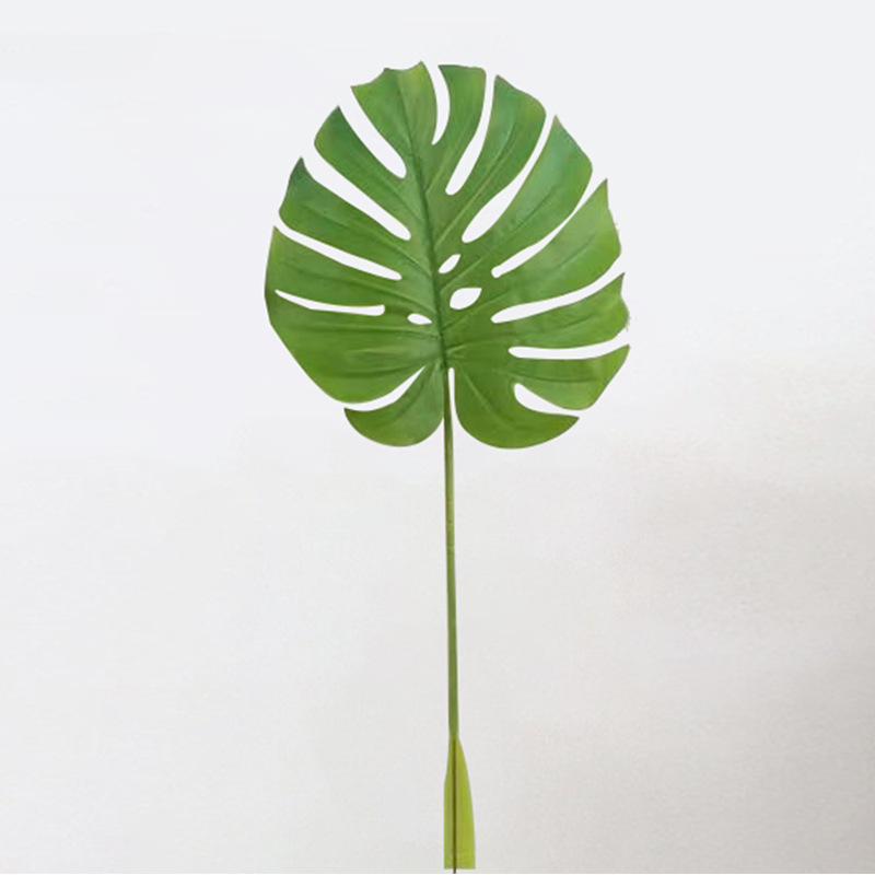 Plastične Ins-stil ukrasi za dnevni boravak, umjetni listovi Monstere s dugim stabljikama, sorta Turtle Back