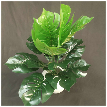 Mesterséges virág növény teknősbéka hátú levelekkel – DIY dekoráció esküvőre és otthonra