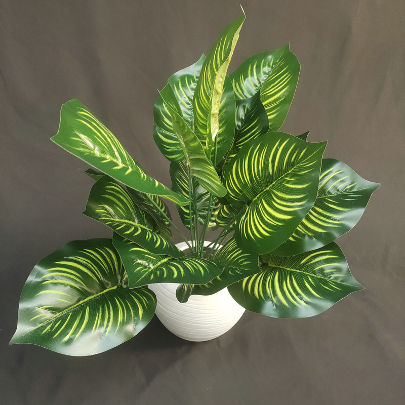 Mesterséges virág növény teknősbéka hátú levelekkel – DIY dekoráció esküvőre és otthonra