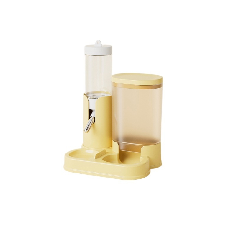 Αυτόματος διανομέας φαγητού και νερού για χάμστερ, τσιντσιλά και ινδικά χοιρίδια με φιάλη νερού με μπίλια — Υλικό: PP; Προέλευση: Zhejiang; Μάρκα: Jiawang yimiao