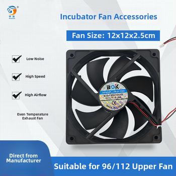 Inkubačné zariadenie, HUATUO Mini Fan, model Mini Fan, riadenie teploty 37–39°C, vhodné pre hydinu