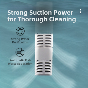 AQ Ugrađeni filtr za akvarij, tri u jedan pumpa za filtraciju s filterom vlakna, plastično kućište, cirkulacija vode