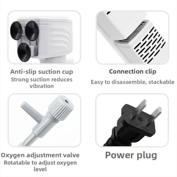 AQ Ugrađeni filtr za akvarij, tri u jedan pumpa za filtraciju s filterom vlakna, plastično kućište, cirkulacija vode