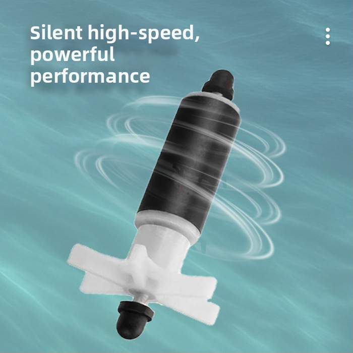 AQ Ugrađeni filtr za akvarij, tri u jedan pumpa za filtraciju s filterom vlakna, plastično kućište, cirkulacija vode