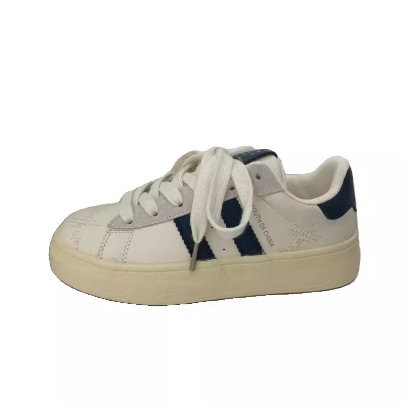 Naiste Korea stiilis vabaaja sportlikud jalanõud paksu tallaga, PU ülaosa, hingav võrkvooder, nöörid, madal profiil