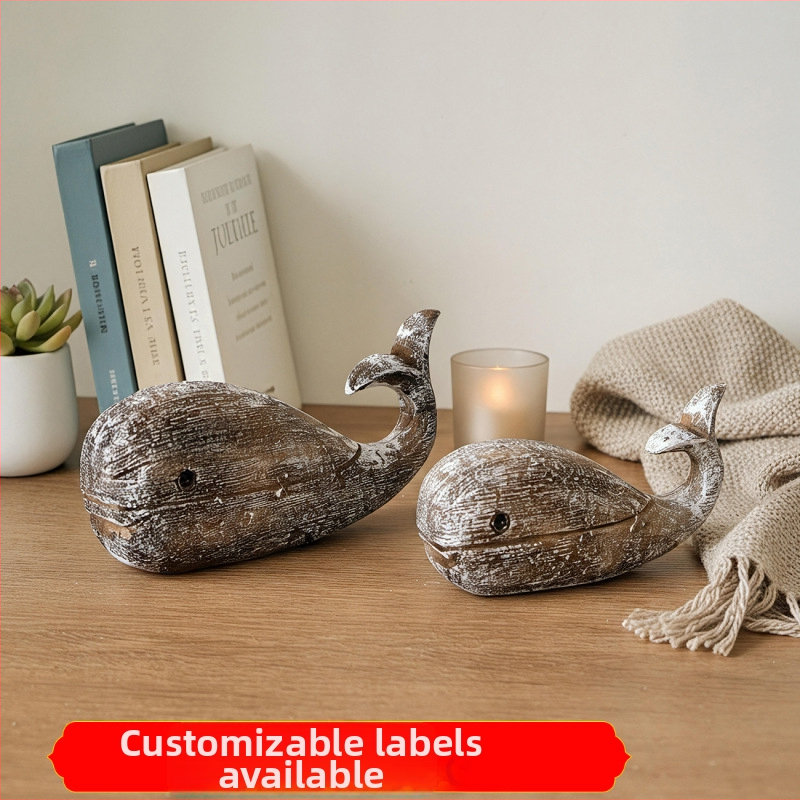 Valis figūriņa no sintētiskā sveķa, Vidusjūras stila, galda dekorācijai – Ocean Breeze