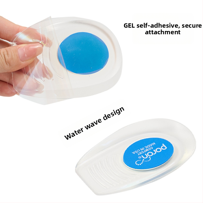 Paslėptas kulno gelinis įdėklas, pakelia aukštį, prakaito sugėriantis, pusės įdėklas sportiniams, odiniams ir kasdieniams batams