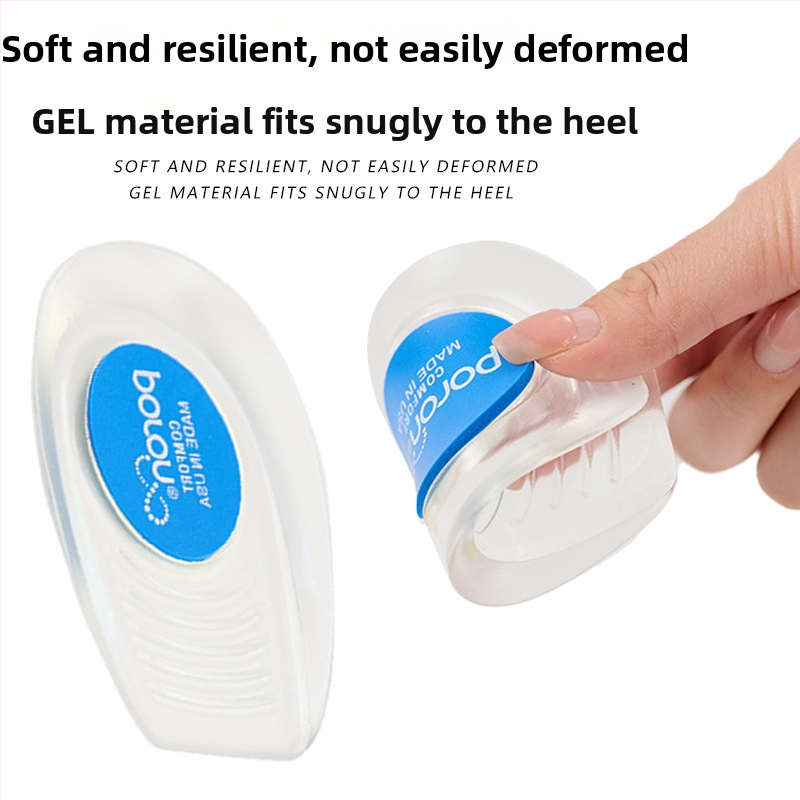 Paslėptas kulno gelinis įdėklas, pakelia aukštį, prakaito sugėriantis, pusės įdėklas sportiniams, odiniams ir kasdieniams batams