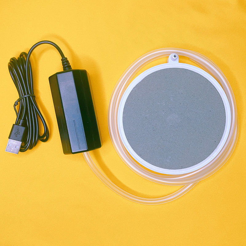 Φορητή USB αντλία οξυγόνου για ενυδρείο - Αθόρυβη, Συμπαγής, USB-τροφοδοσία, Για οικιακή και εξωτερική χρήση