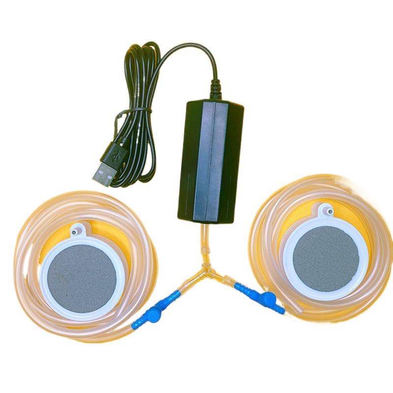 Φορητή USB αντλία οξυγόνου για ενυδρείο - Αθόρυβη, Συμπαγής, USB-τροφοδοσία, Για οικιακή και εξωτερική χρήση