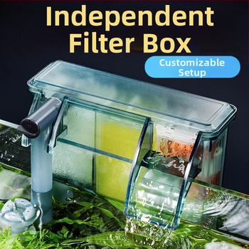 Yee filtro pre akvárium, stena montáž, externý kompaktný 3-v-1 filtr, tichý chod, membrána odstraňujúca olejovú vrstvu a cirkulácia vody