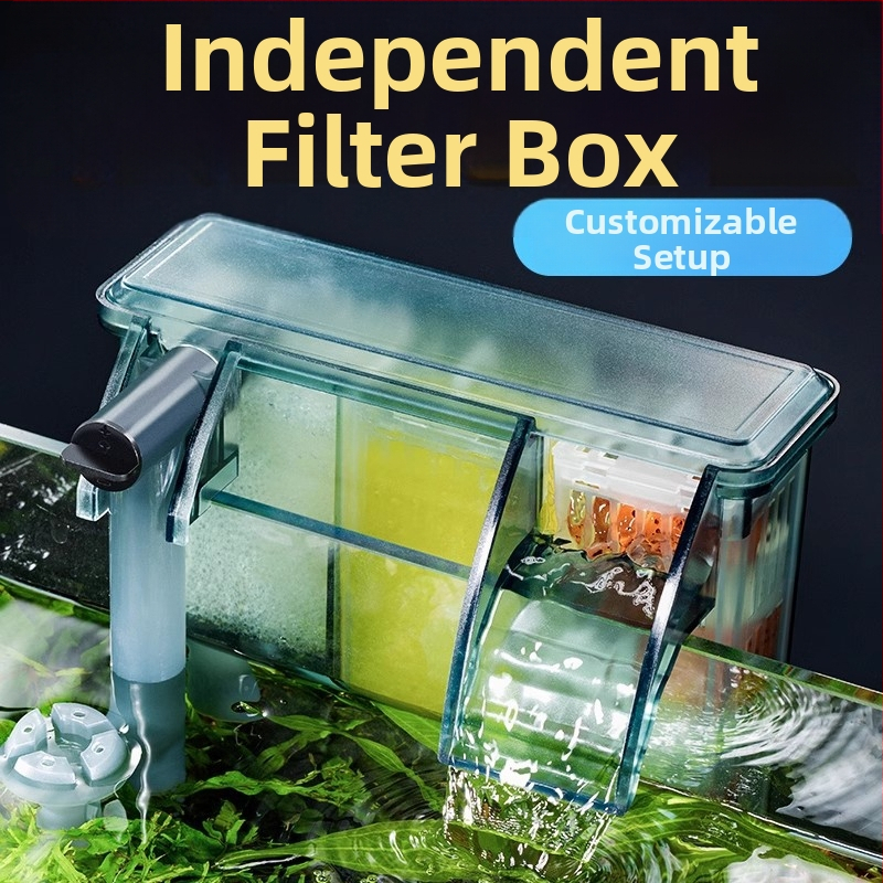 Yee filtro pre akvárium, stena montáž, externý kompaktný 3-v-1 filtr, tichý chod, membrána odstraňujúca olejovú vrstvu a cirkulácia vody