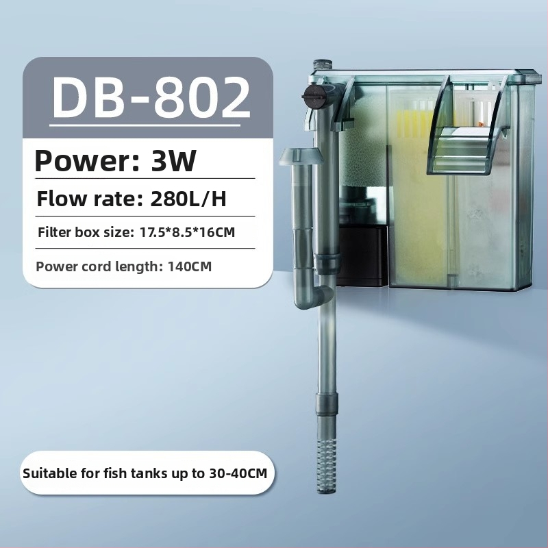 Yee filtro pre akvárium, stena montáž, externý kompaktný 3-v-1 filtr, tichý chod, membrána odstraňujúca olejovú vrstvu a cirkulácia vody