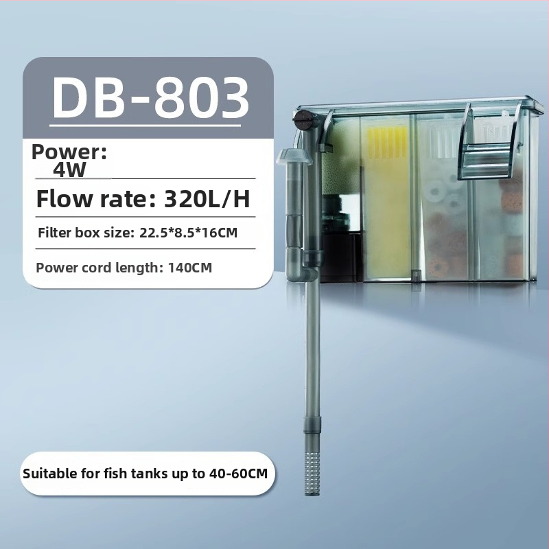 Yee filtro pre akvárium, stena montáž, externý kompaktný 3-v-1 filtr, tichý chod, membrána odstraňujúca olejovú vrstvu a cirkulácia vody