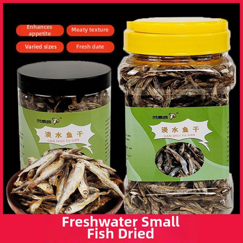 Kilpkonna toit: kuivatatud mageveekalad | Bränd Happy Parrot | 200 g | Pakk 13 tk