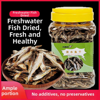 Kilpkonna toit: kuivatatud mageveekalad | Bränd Happy Parrot | 200 g | Pakk 13 tk