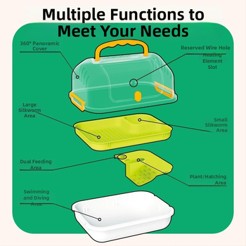 Vaikams skirta daugiafunkcinė ekologinė stebėjimo dėžutė mažiems gyvūnėliams – plastikinė, Kou Duck, 3–6 metų amžiaus