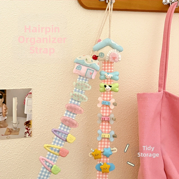 DIY doplnky pre šperky — Ručne vyrobený textilný organizér na sponky do vlasov s roztomilým kresleným štýlom (Značka Tengyi Premium; Sezóna jar 2025; Štýl: Cartoon, Fresh and Sweet)