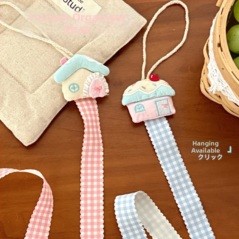 DIY doplnky pre šperky — Ručne vyrobený textilný organizér na sponky do vlasov s roztomilým kresleným štýlom (Značka Tengyi Premium; Sezóna jar 2025; Štýl: Cartoon, Fresh and Sweet)