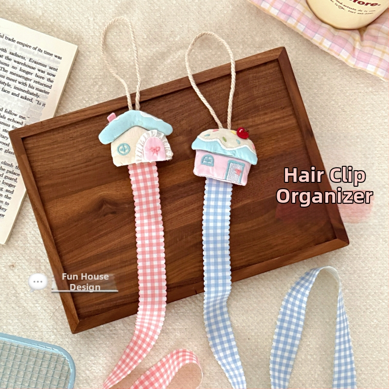 DIY doplnky pre šperky — Ručne vyrobený textilný organizér na sponky do vlasov s roztomilým kresleným štýlom (Značka Tengyi Premium; Sezóna jar 2025; Štýl: Cartoon, Fresh and Sweet)
