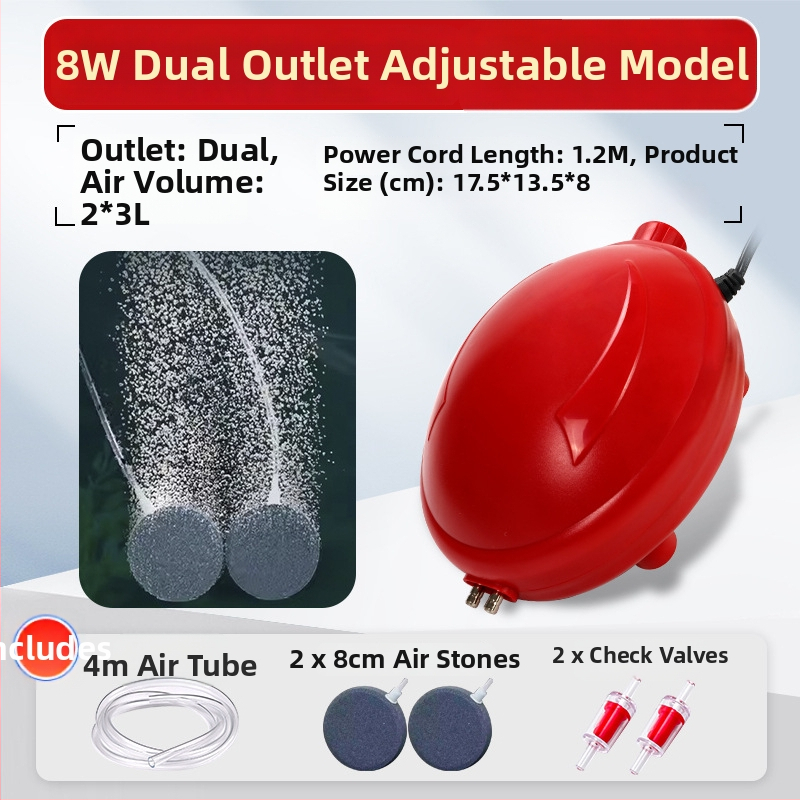 Naichong DC maitinimo siurblys akvariumui su reguliuojamu oro srautu ir gilumine oksigenacija.