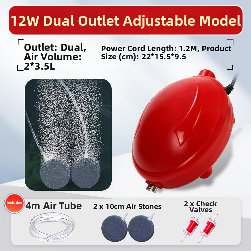 Naichong DC maitinimo siurblys akvariumui su reguliuojamu oro srautu ir gilumine oksigenacija.