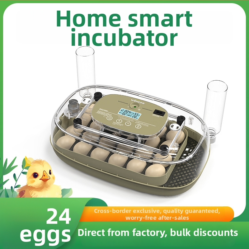 Täielikult automaatne inkubaator kana munade jaoks, mahutavus 24 muna, algajatele sobiv, bränd WONEGG