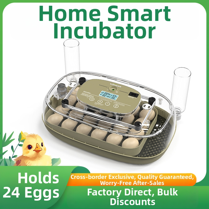 Täielikult automaatne inkubaator kana munade jaoks, mahutavus 24 muna, algajatele sobiv, bränd WONEGG
