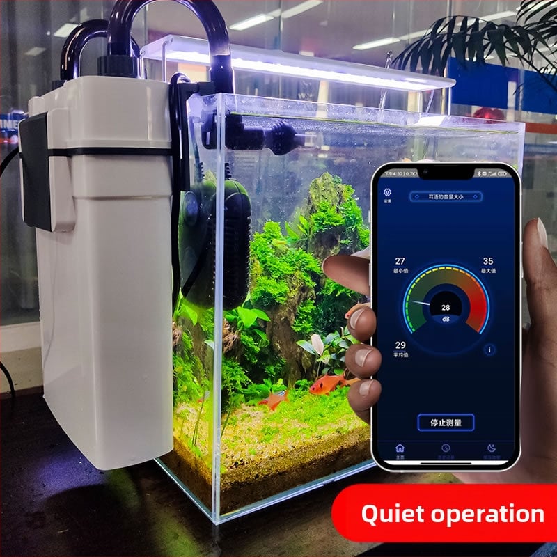 Akvariumo išorinis sieninis kanistro filtras, plastikinis korpusas, SUNSUN/SENSEN, 1 kg