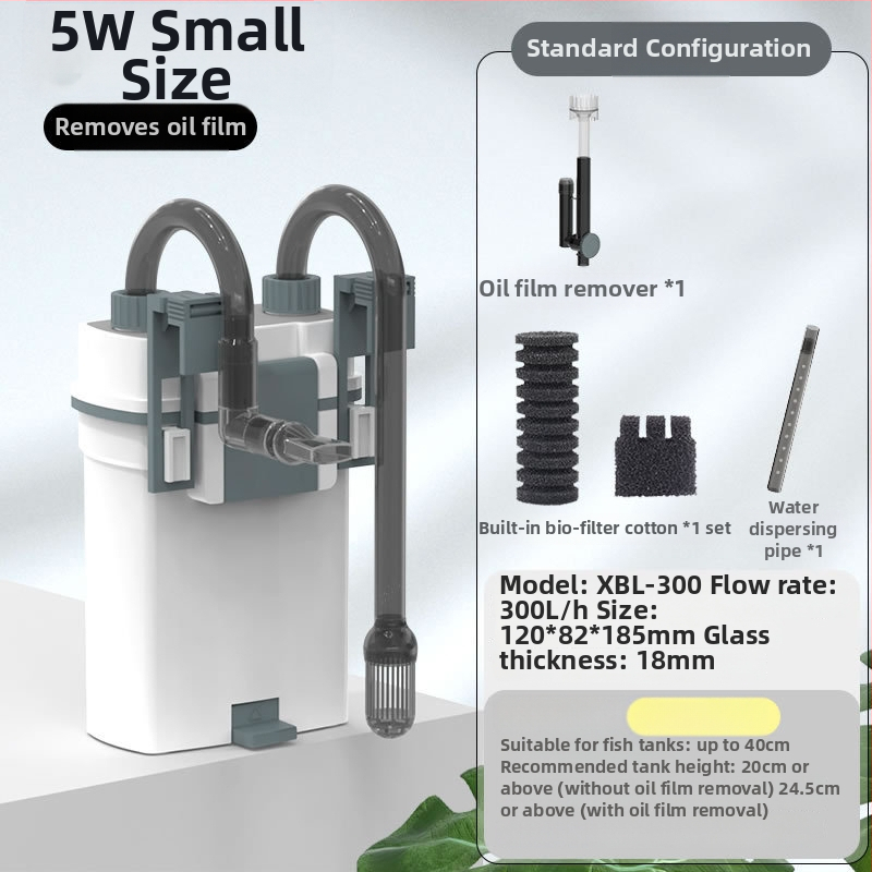 Akvariumo išorinis sieninis kanistro filtras, plastikinis korpusas, SUNSUN/SENSEN, 1 kg
