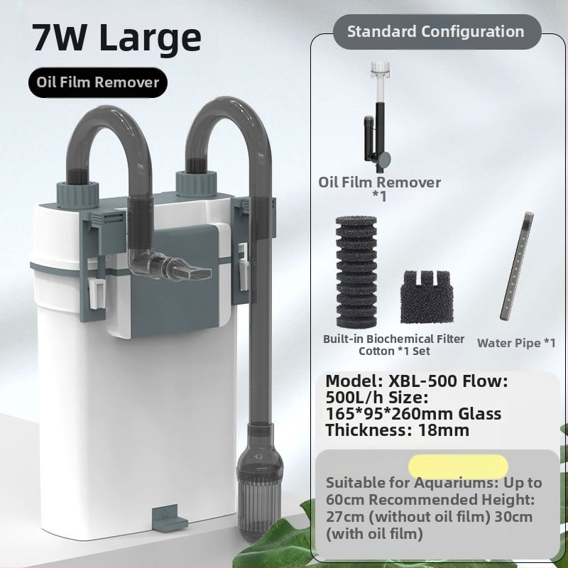 Akvariumo išorinis sieninis kanistro filtras, plastikinis korpusas, SUNSUN/SENSEN, 1 kg