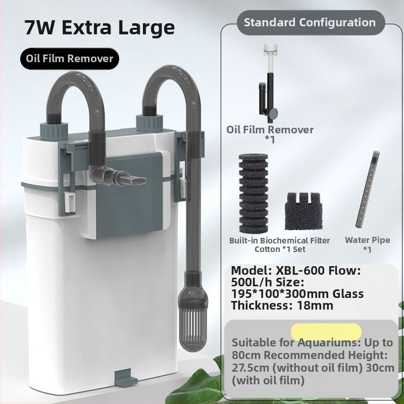 Akvariumo išorinis sieninis kanistro filtras, plastikinis korpusas, SUNSUN/SENSEN, 1 kg