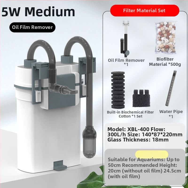 Akvariumo išorinis sieninis kanistro filtras, plastikinis korpusas, SUNSUN/SENSEN, 1 kg