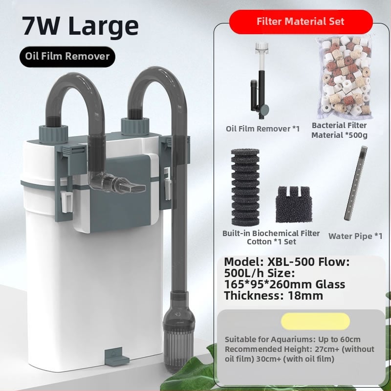 Akvariumo išorinis sieninis kanistro filtras, plastikinis korpusas, SUNSUN/SENSEN, 1 kg