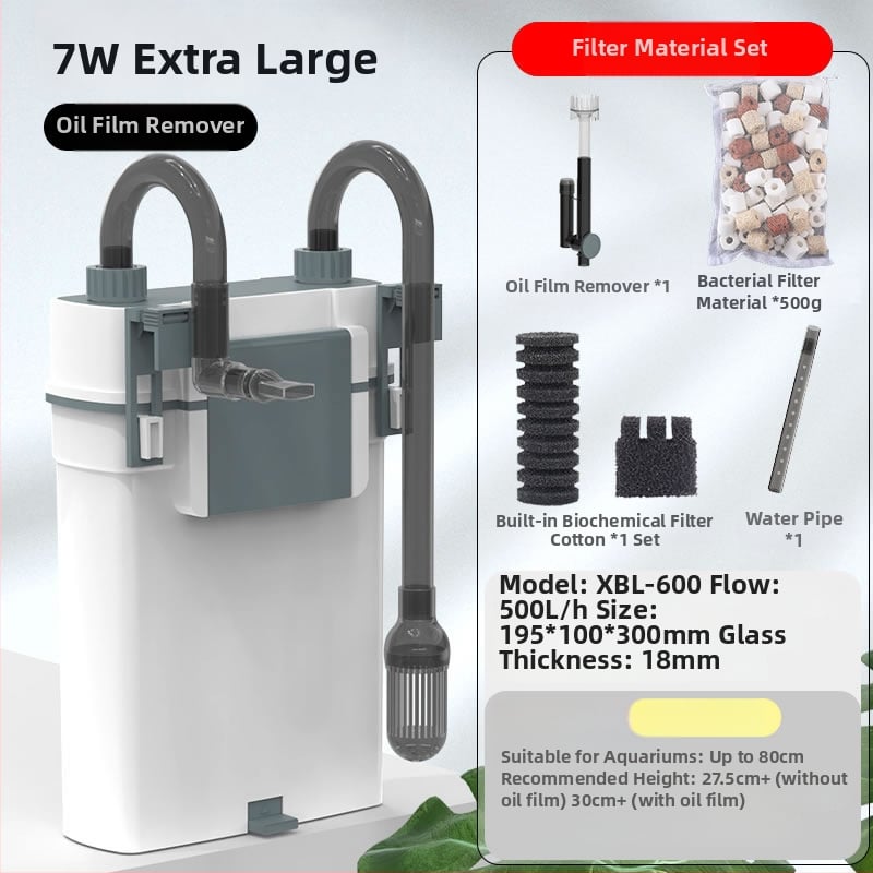 Akvariumo išorinis sieninis kanistro filtras, plastikinis korpusas, SUNSUN/SENSEN, 1 kg