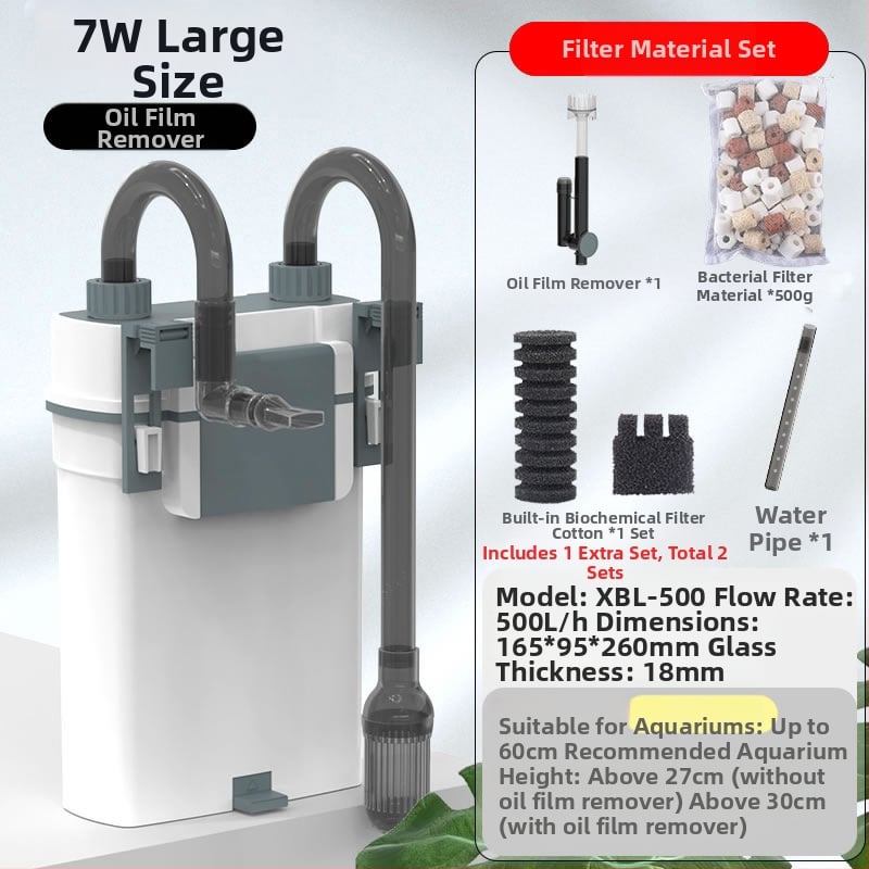 Akvariumo išorinis sieninis kanistro filtras, plastikinis korpusas, SUNSUN/SENSEN, 1 kg