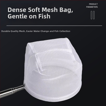 Nerūdijančio plieno teleskopinis akvariumo tinklas, rankų darbo, 50 g, Akvariumo įranga